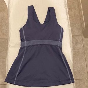 Lululemon Women’s Size 4 Criss Cross Strap Workout Running Tank Top Mesh Detail